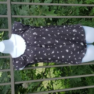 Lauren Conrad Black & White Floral Blouse Size XS